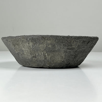 Dark Aged Concrete Decorative Bowl