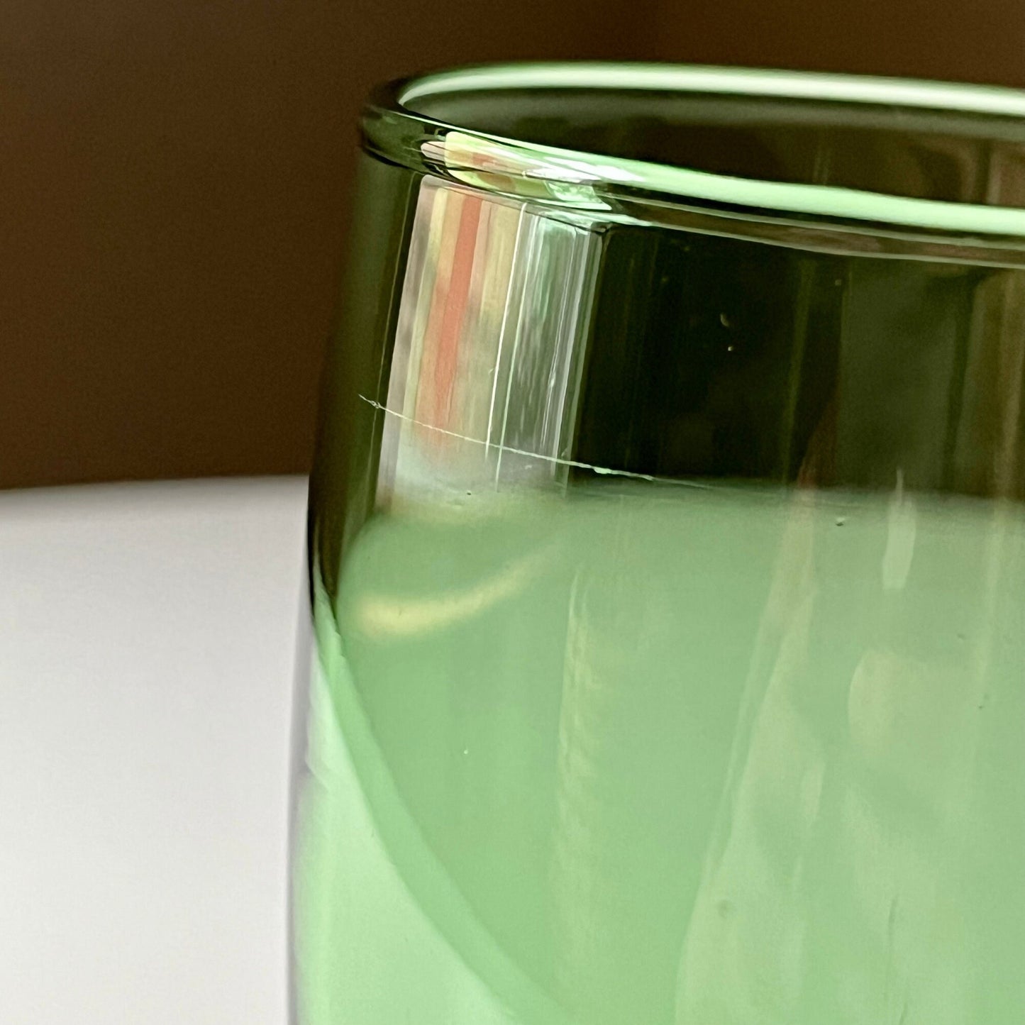 Hunter Green Glass Tumblers by Anchor Hocking