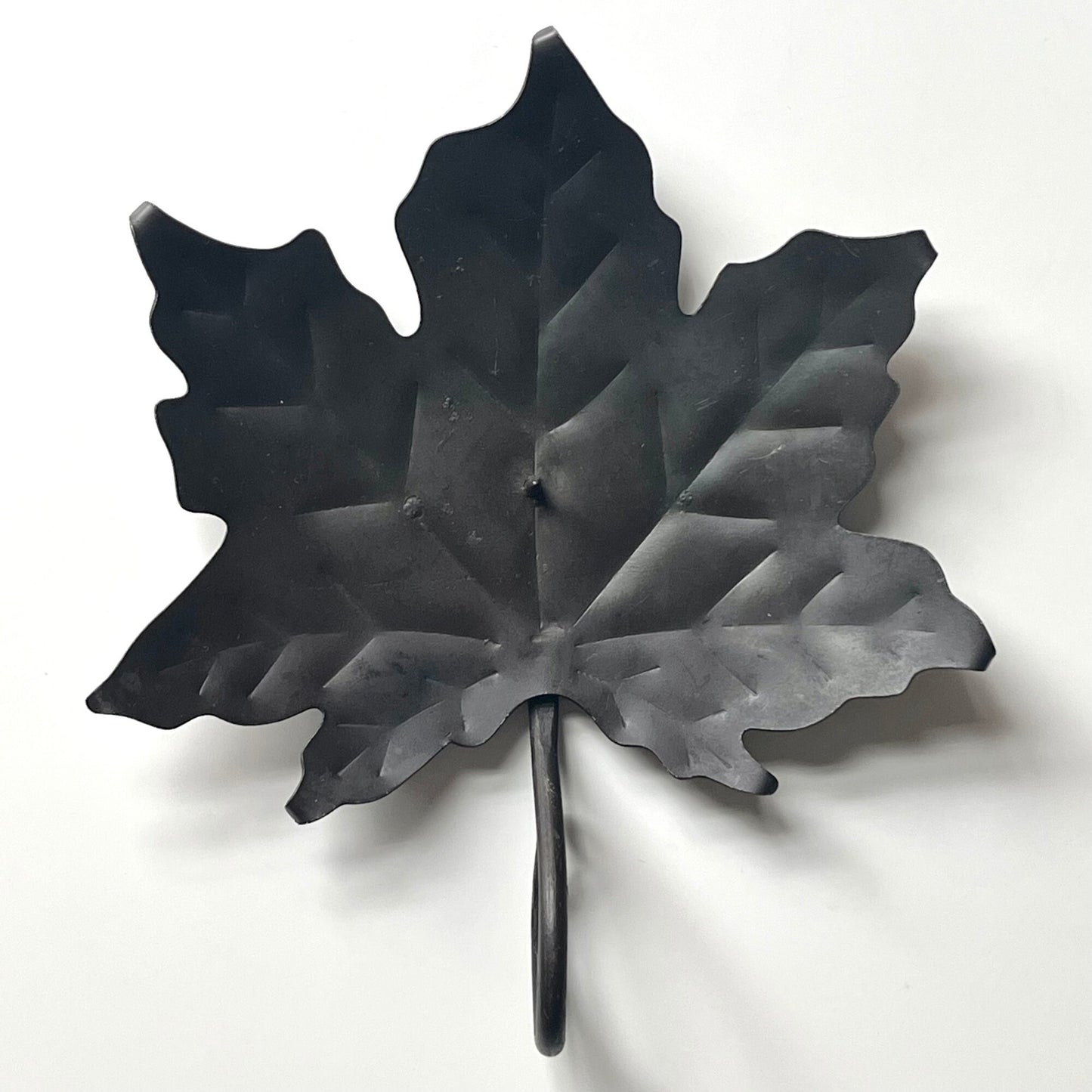 Metal Maple Leaf Shaped Chamberstick Holder