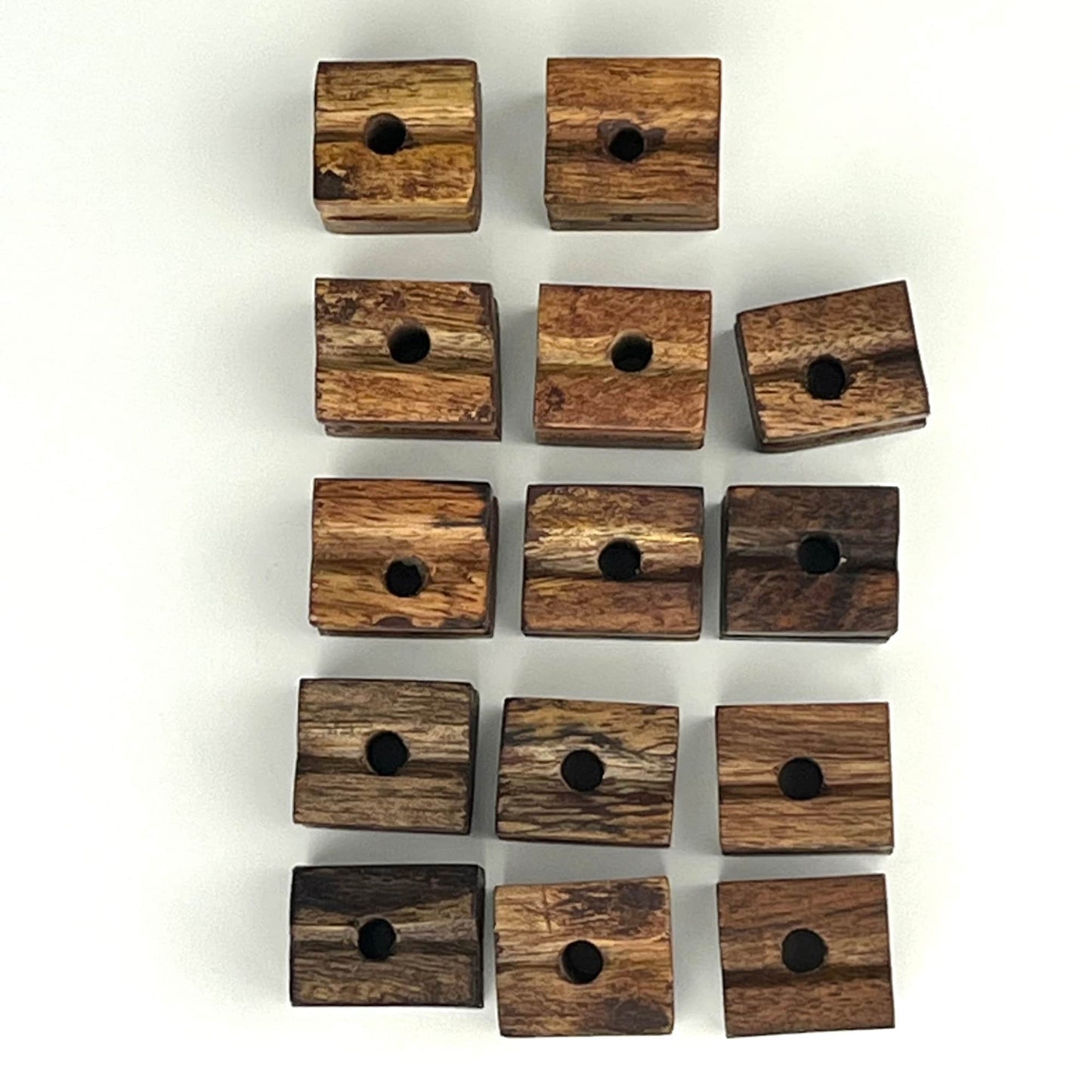 Solid Wood Tic-Tac-Toe Game with Black Accent Pieces