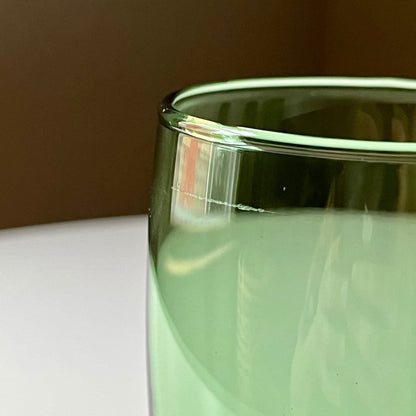 Hunter Green Glass Tumblers by Anchor Hocking