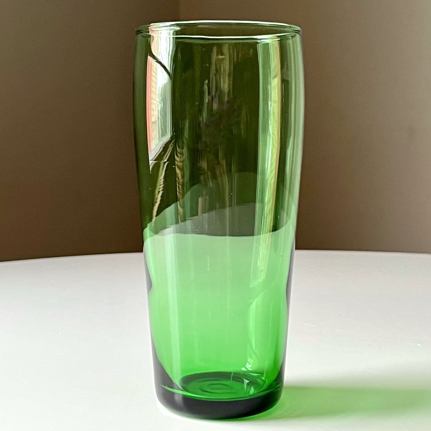 Hunter Green Glass Tumblers by Anchor Hocking