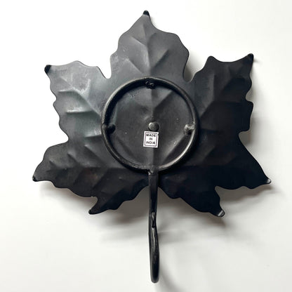 Metal Maple Leaf Shaped Chamberstick Holder